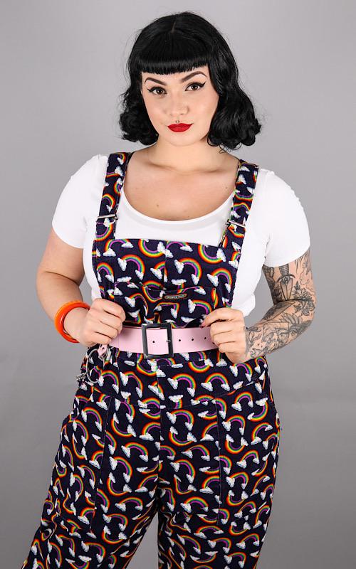 Rainbow dungarees hot sale womens