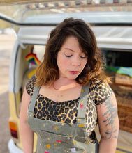 Load image into Gallery viewer, Mushrooms Adult Stretch Twill Dungarees