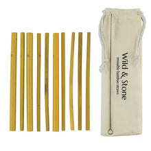 Load image into Gallery viewer, Reusable Drinking Straws - Bamboo - 10 Pack
