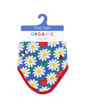 Load image into Gallery viewer, Blue Daisy Print Dribble Bib