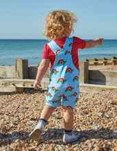 Load image into Gallery viewer, Multi Turtle Print Dungaree Shorts
