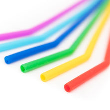 Load image into Gallery viewer, Silicone Drinking Straws - Reusable, BPA Free & Vegan - 6 Pack