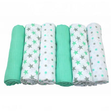 Load image into Gallery viewer, Muslin Squares 70x70cm 6pk