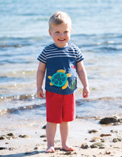 Load image into Gallery viewer, Porthleven Outfit - Marine Blue Breton/Turtle
