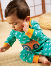 Load image into Gallery viewer, Charlie Romper - Pacific Aqua Tractors