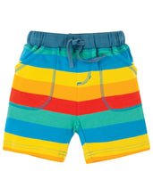 Load image into Gallery viewer, Little Stripy Shorts - Multi Rainbow Stripe