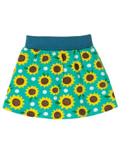 Load image into Gallery viewer, Luna Skort - Pacific Aqua Sunflowers