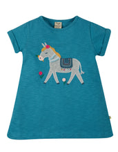 Load image into Gallery viewer, Ariella Applique Top - Sea Blue/Donkey