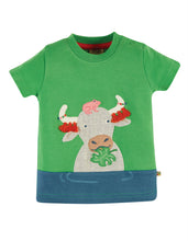 Load image into Gallery viewer, Penryn Panel T-Shirt - Glen Green/Buffalo