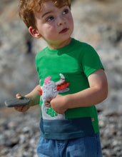 Load image into Gallery viewer, Penryn Panel T-Shirt - Glen Green/Buffalo