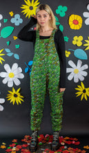 Load image into Gallery viewer, Camo Dinosaur Stretch Twill Dungarees