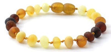 Load image into Gallery viewer, Amber Unpolished Modern Rainbow Children&#39;s Bracelet
