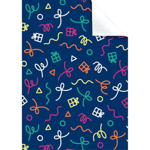 Blue 'Birthday' Present Gift Wrap