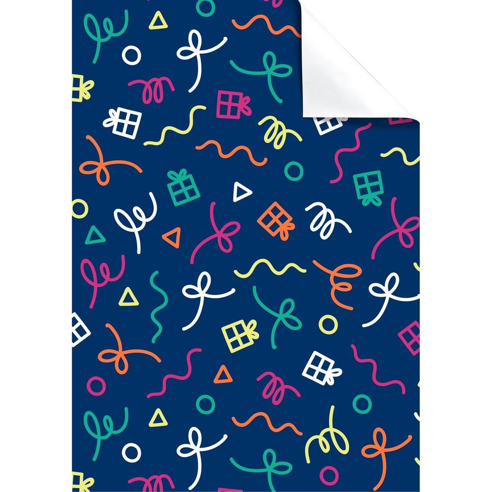 Blue 'Birthday' Present Gift Wrap