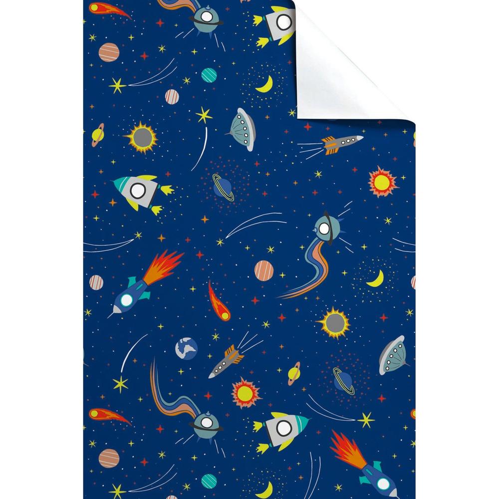 Dark Blue Space Gift Wrap