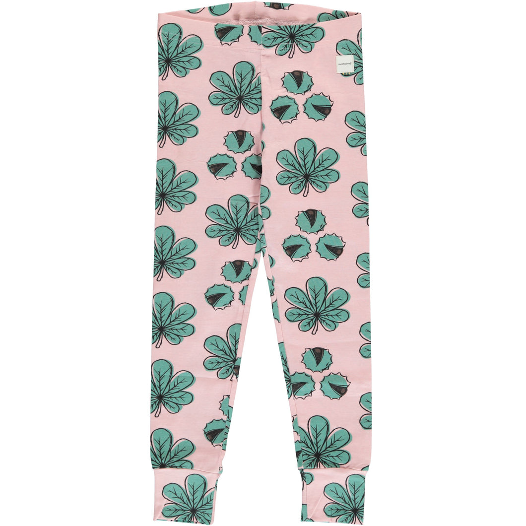 Chestnut Leaf Cuff Leggings