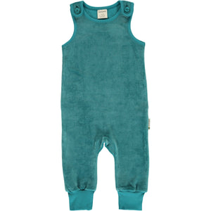 Arctic Blue Velour Playsuit 62/68