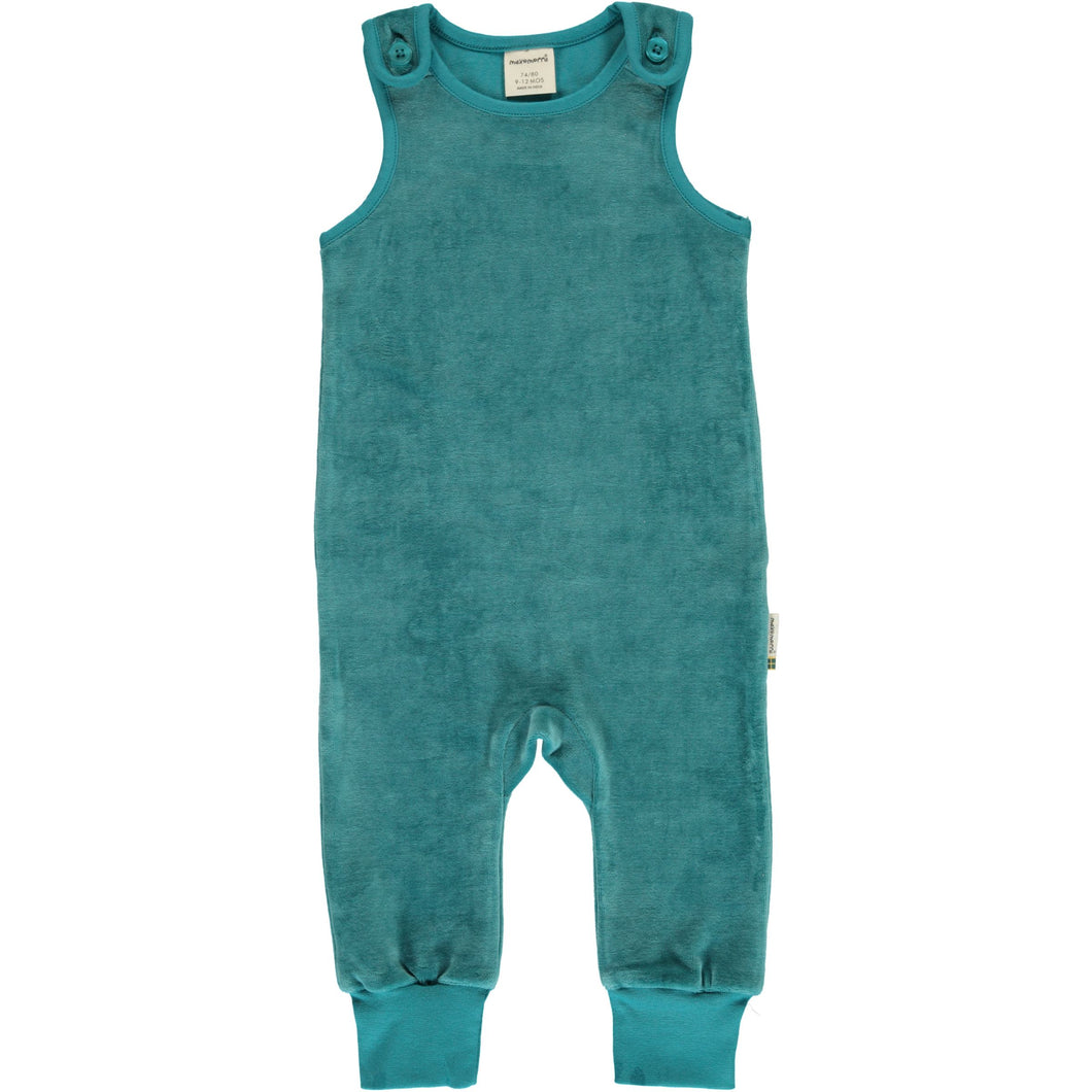 Arctic Blue Velour Playsuit 62/68