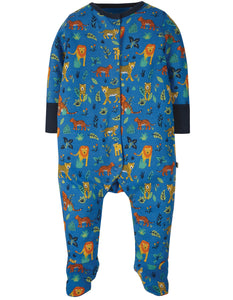 Lovely Babygrow - Cobalt Big Cats