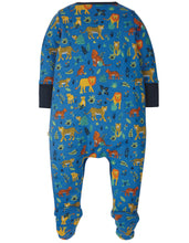 Load image into Gallery viewer, Lovely Babygrow - Cobalt Big Cats
