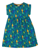 Load image into Gallery viewer, Faith Slub Dress - Indian Parakeets
