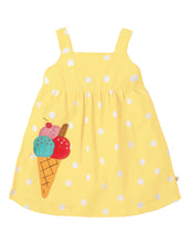 Load image into Gallery viewer, Jess Party Dress - Sunshine Polka dot/Ice Cream
