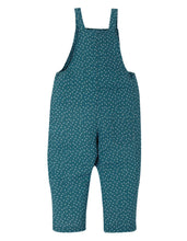 Load image into Gallery viewer, Lexi Linen Dungarees - Steely Blue Scatter Spot

