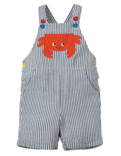 Load image into Gallery viewer, Godrevy Dungaree - Seersucker/Crab
