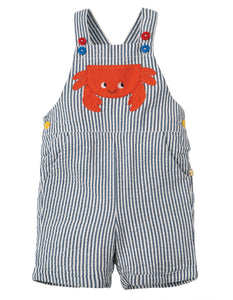 Godrevy Dungaree - Seersucker/Crab