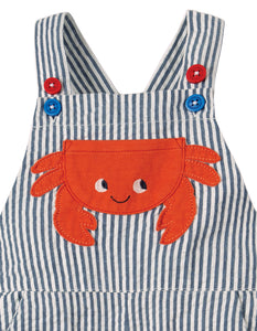 Godrevy Dungaree - Seersucker/Crab