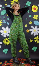 Load image into Gallery viewer, Camo Dinosaur Stretch Twill Dungarees
