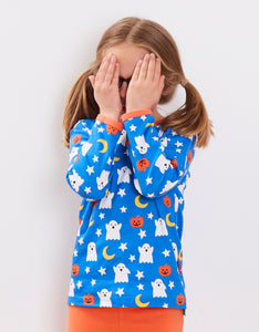 Halloween Ghost Print Top