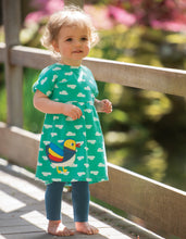 Load image into Gallery viewer, Olive Outfit - Pacific Aqua Clouds/Duck
