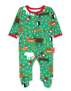 Christmas Print Sleepsuit