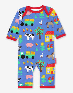 Farm Print Sleepsuit