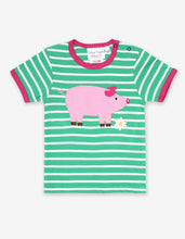 Load image into Gallery viewer, Pig Applique SS T-Shirt
