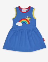 Load image into Gallery viewer, Rainbow Sun Cloud Applique Summer Dress

