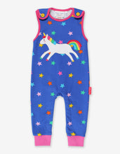 Load image into Gallery viewer, Rainbow Unicorn Applique Slungarees
