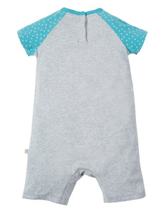 Smiley Summer Romper- Grey Marl/Pony