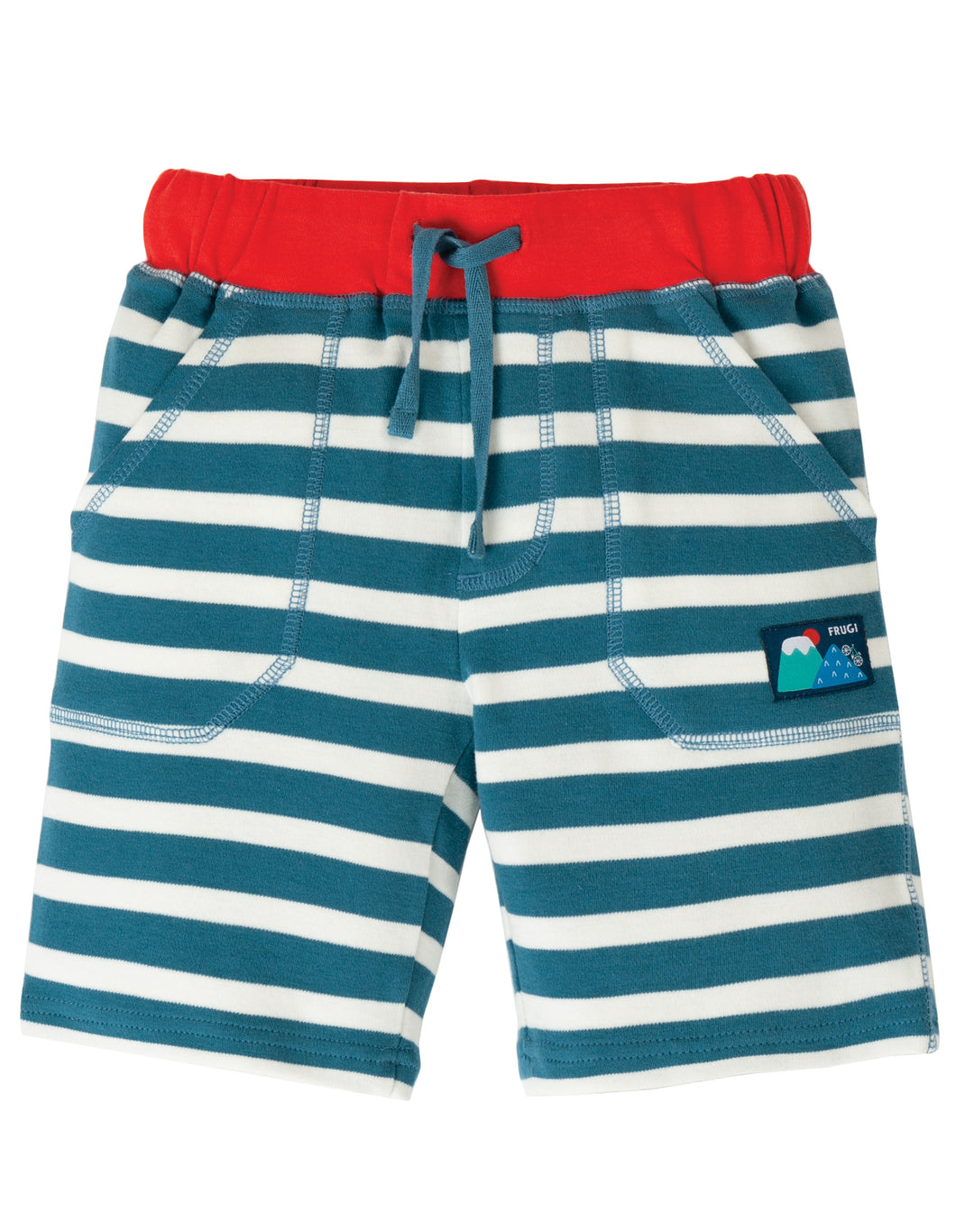 Stripy Shorts - Steely Blue Stripe