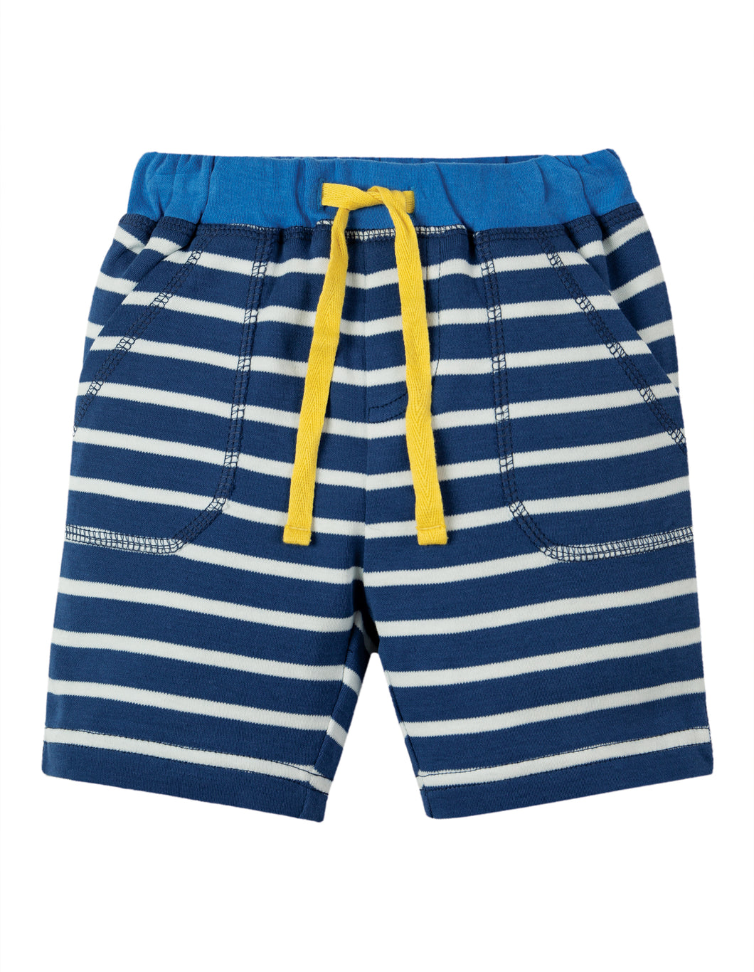 Little Stripy Shorts - Marine Blue Breton