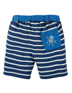 Little Stripy Shorts - Marine Blue Breton