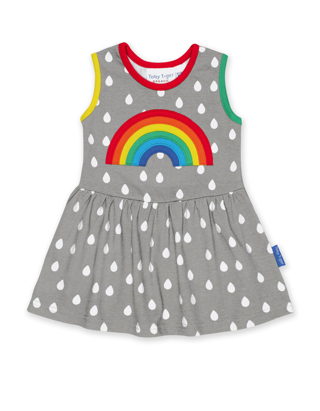 Raindrop with Rainbow Summer Dress