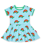 Load image into Gallery viewer, Multi Turtle Print Skater Dress
