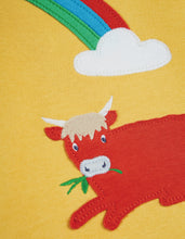 Load image into Gallery viewer, Little Discovery Applique Top - Bumble Bee/Cow
