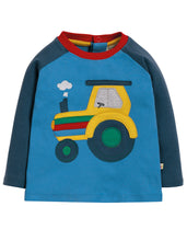 Load image into Gallery viewer, Henry Raglan Top - Sail Blue/Tractor

