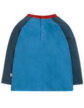 Load image into Gallery viewer, Henry Raglan Top - Sail Blue/Tractor

