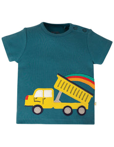 Scout Applique Top - Steely Blue/Truck