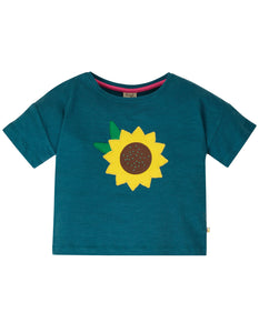 Myla T-Shirt - Steely Blue/Flower