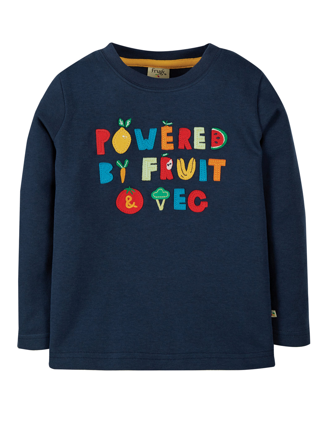 Chatter Applique Top - Indigo Fruit